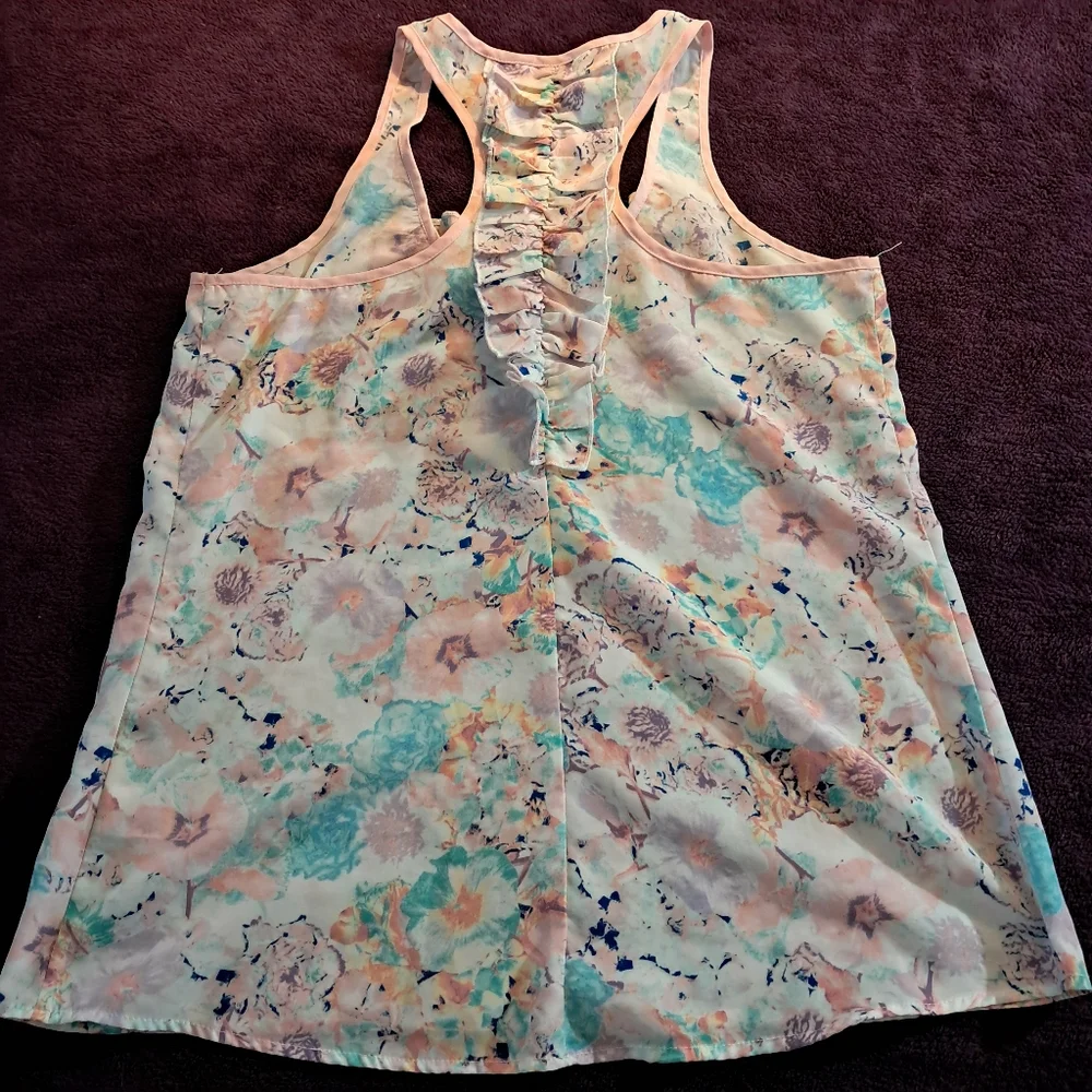 Candie's Ruffle Tank - Picture 3 of 4